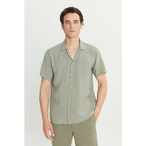 Camasa din amestec de modal cu revere decupate imagine