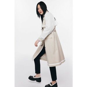 Trenci cu doua randuri de nasturi si model 2-in-1 imagine