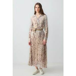 Fusta plisata cu imprimeu ce imita pielea de reptila imagine