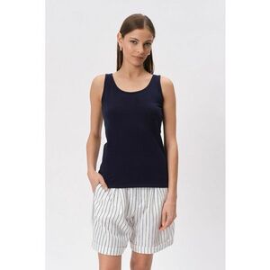 Top uni cu decolteu rotund imagine