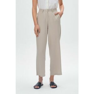 Pantaloni crop din amestec de in imagine