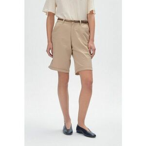 Pantaloni scurti drepti cu curea imagine