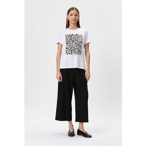 Tricou din amestec de bumbac cu animal print imagine