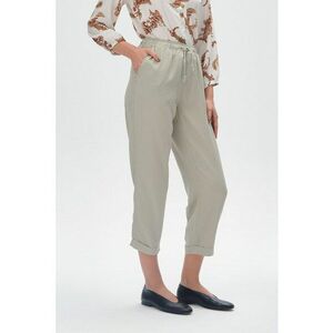 Pantaloni crop din amestec de in imagine
