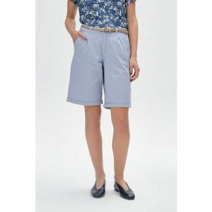 Pantaloni scurti cu croiala ampa si curea imagine