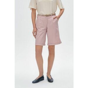 Pantaloni scurti cu croiala ampa si curea imagine