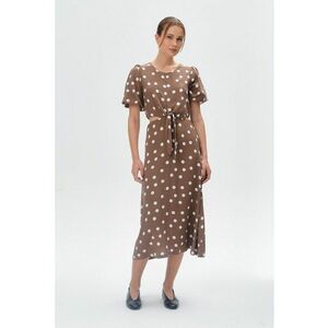 Rochie midi cu model buline imagine