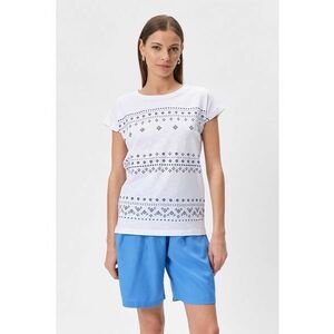 Tricou din bumbac cu imprimeu etnic imagine