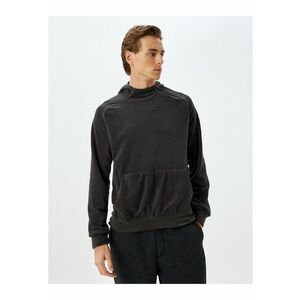 Hanorac din fleece cu buzunar kangaroo imagine