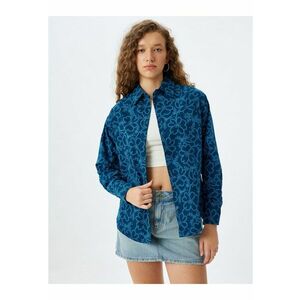 Camasa cu maneci lungi si model floral imagine