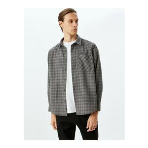 Camasa in carouri cu maneci lungi imagine