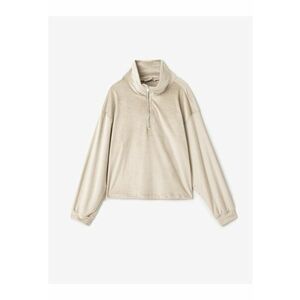 Bluza de casa din catifea cu fermoar scurt imagine