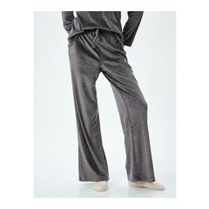 Pantaloni de pijama de catifea cu buline imagine