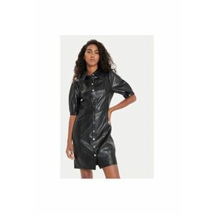 Rochie dama - 304483448 - Piele ecologica - Negru imagine
