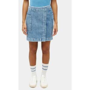 Fusta dama - 303617196 - Bumbac - Albastru imagine
