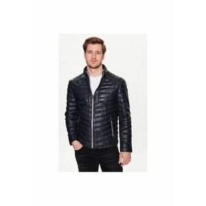 Geaca barbati - 302896691 - Piele naturala - Albastru imagine