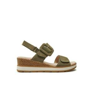 Sandale dama - 30367964440 - Piele naturala/Piele nabuc - Kaki imagine