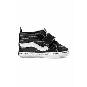 Pantofi de panza si piele intoarsa Sk8-Hi Crib - Negru/Alb imagine