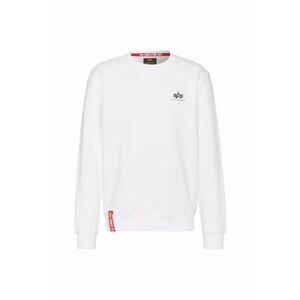 Pulover barbati - Basic Sweater Small Logo 188307-0 - Bumbac/Poliester - XL - Alb imagine