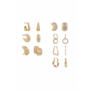Set 7 perechi cercei auriu - metal imagine