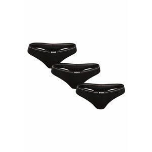 Tanga dama set 3 bucati - negru - material confortabil imagine