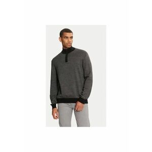 Cardigan barbati - 304463853 - Lana/Bumbac - Negru imagine