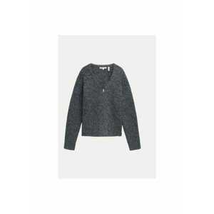 Cardigan dama - 304546761 - Poliester/Poliamida - Gri imagine