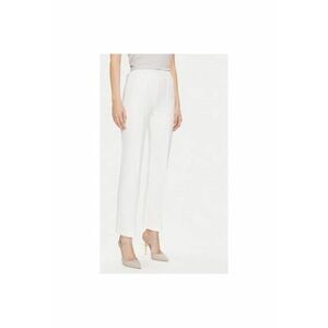 Pantaloni dama - 303698553 - Bumbac - Alb imagine