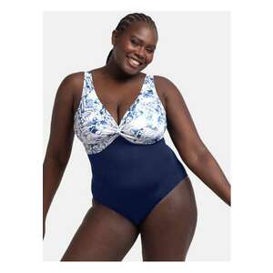 Costum de baie dama - 305229861 - Poliester/Elastan - Albastru imagine