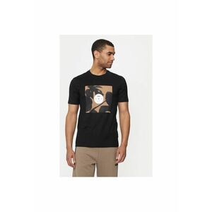 Tricou barbati - 303674359 - Bumbac - Negru imagine