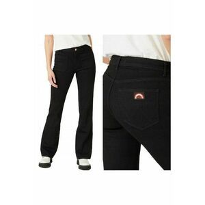 Blugi dama - Flare - 10767-79 - Bumbac - Lungi - Evazat - Denim - W26-L32 US - Negru imagine