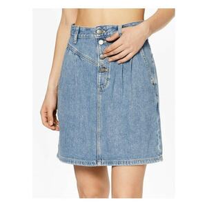 Fusta dama - 302743704 - Bumbac/Lyocell - Albastru imagine