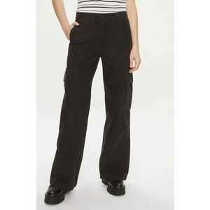 Pantaloni dama - 303866525 - Bumbac - Negru imagine