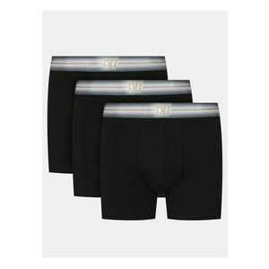 Set 3 boxeri barbati - 304775109 - Bumbac - M INTL - Negru imagine