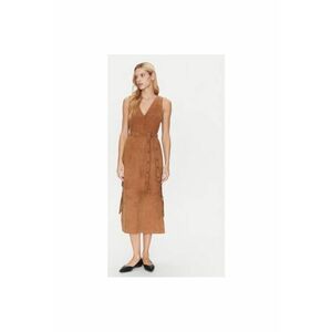 Rochie dama - 304892943 - Piele intoarsa - Maro imagine