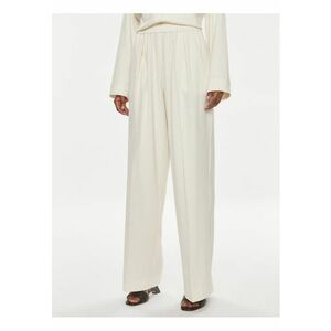 Pantaloni dama - 303647506 - Poliester reciclat/Poliester - Bej imagine