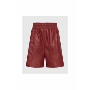 Pantaloni scurti dama - 209343847 - Piele naturala - 34 EU - Rosu imagine