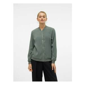 Jacheta poliester/elastan - maneci lungi - verde - imagine