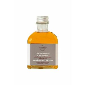 Spuma de dus si baie cu ulei esential de Portocala si Menta - 195 ml - nu contin SLS si SLES - parfumuri sintetice sau coloranti artificiali imagine