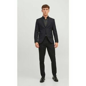 Sacou barbati blazer cu un singur piept - super slim fit - negru - poliester reciclat imagine