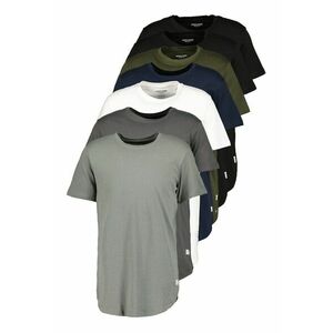 Set de tricouri din bumbac cu decolteu la baza gatului - 7 piese imagine