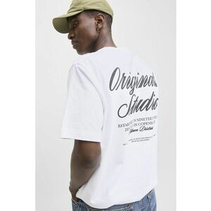 Tricou lejer de bumbac cu imprimeu logo imagine