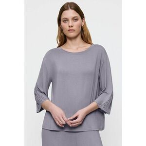 Camasa de noapte din amestec de modal cu decolteu rotund imagine