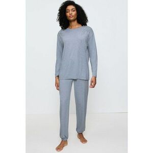 Pijama lunga din amestec de modal cu maneci cazute imagine