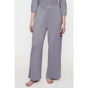 Pantaloni de pijama din amestec de modal cu croiala ampla imagine