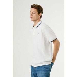 Tricou polo regular fit cu terminatii contrastante imagine
