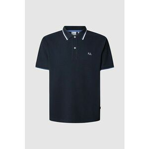 Tricou polo regular fit cu terminatii contrastante imagine
