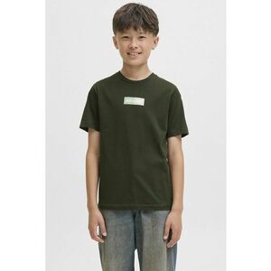 Tricou cu imprimeu logo discret si decolteu la baza gatului imagine