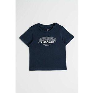 Tricou cu decolteu la baza gatului si imprimeu logo Makoto imagine