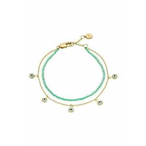 Bratara dubla cu elemente de sticla in forma de ochi imagine